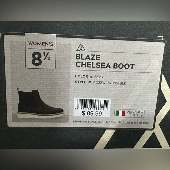 Alpine Design Women's Comfort Blaze Chelsea Boots Black Suede AD23WCW005 - 8.5 - Picture 8 of 8